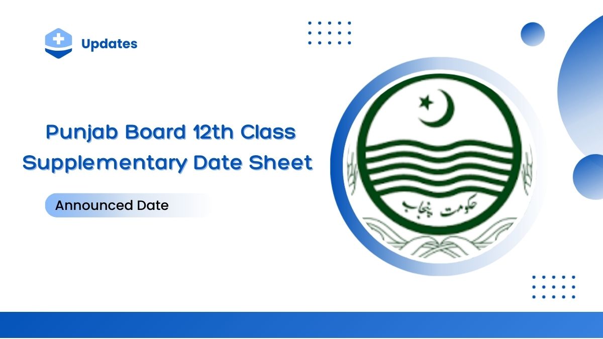Punjab Board 12th Class Supplementary Exam Date Sheet 2025
